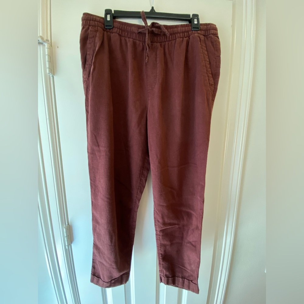 Old navy linen blend, tie waist, pants